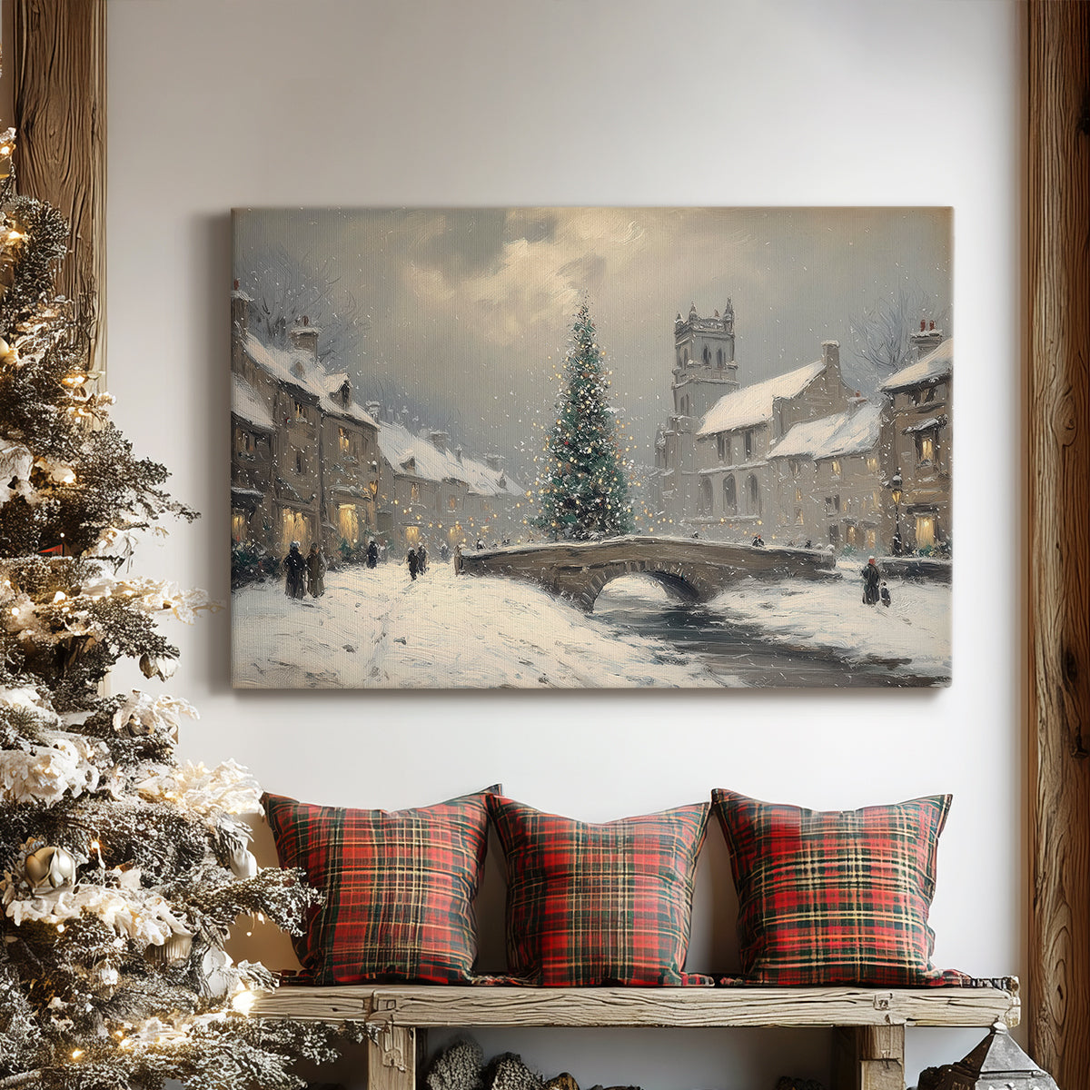 Midnight of Pale Winter Midwinter - Canvas Art Print