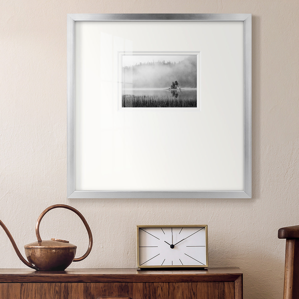 Island Fog Premium Framed Print Double Matboard