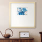 Dancing Blue II Premium Framed Print Double Matboard