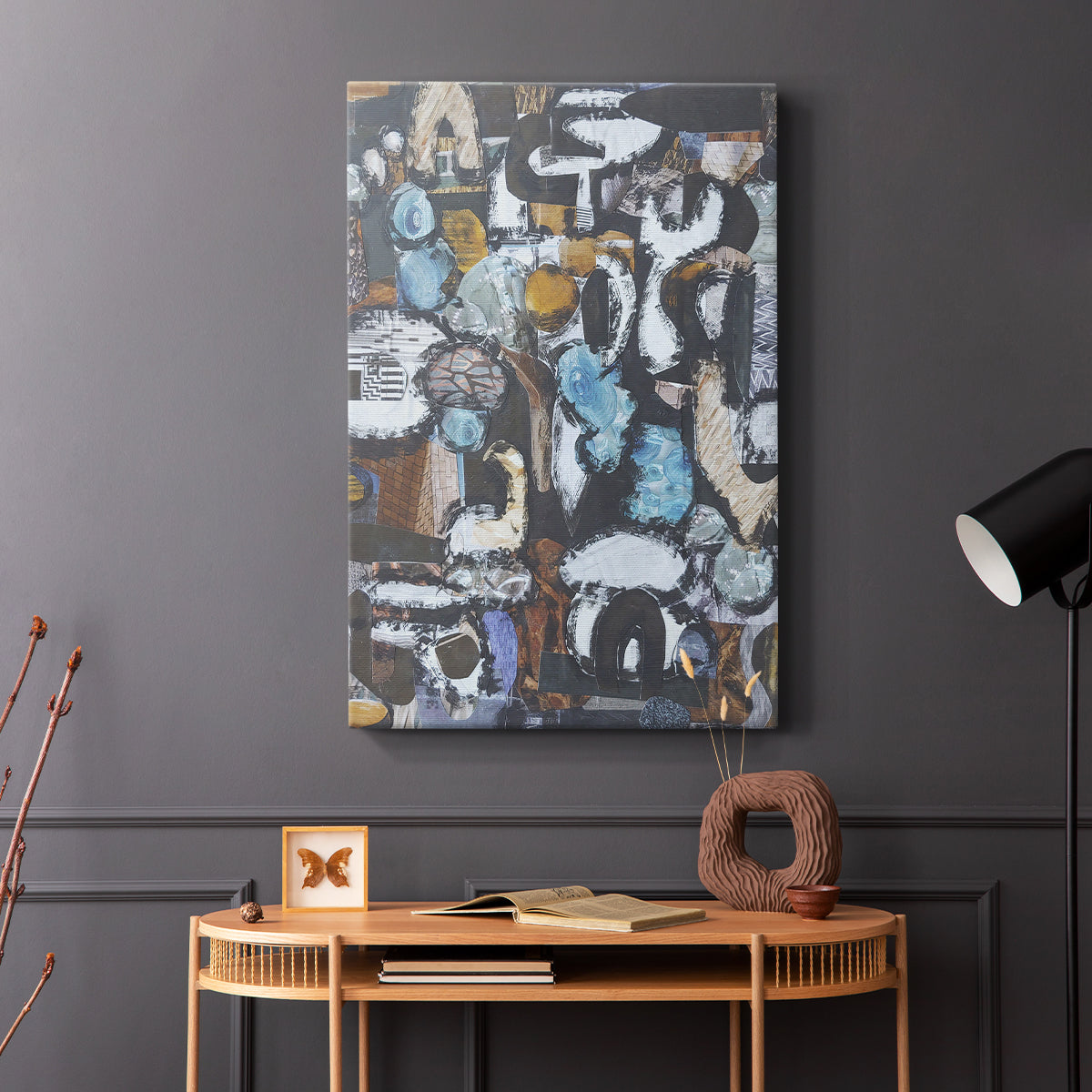 California Beach Blue Glass - Canvas Art Print