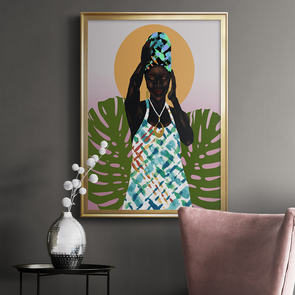 Her Faith - Modern Framed Canvas Print