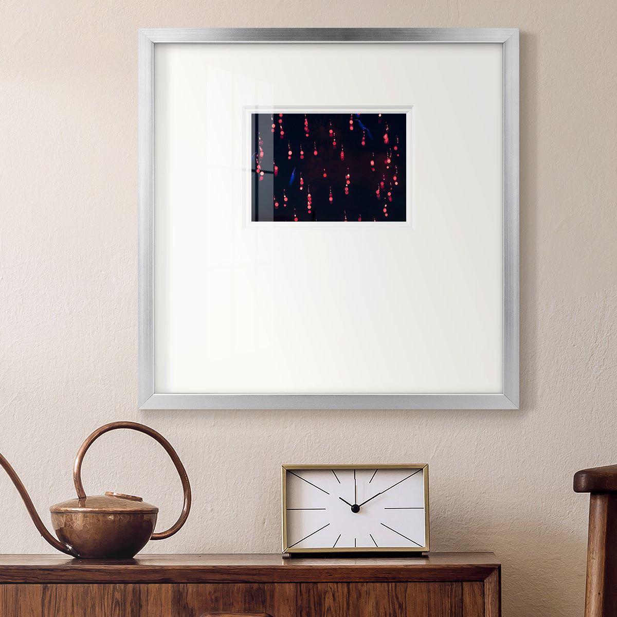 Crimson Constellation- Premium Framed Print Double Matboard