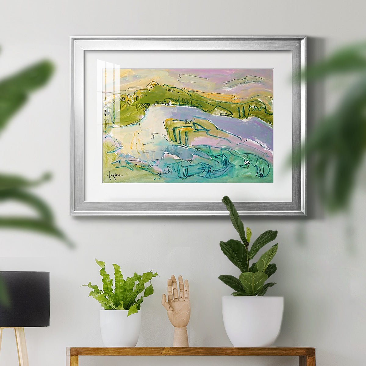 Treasured Island - Modern Framed Art Print