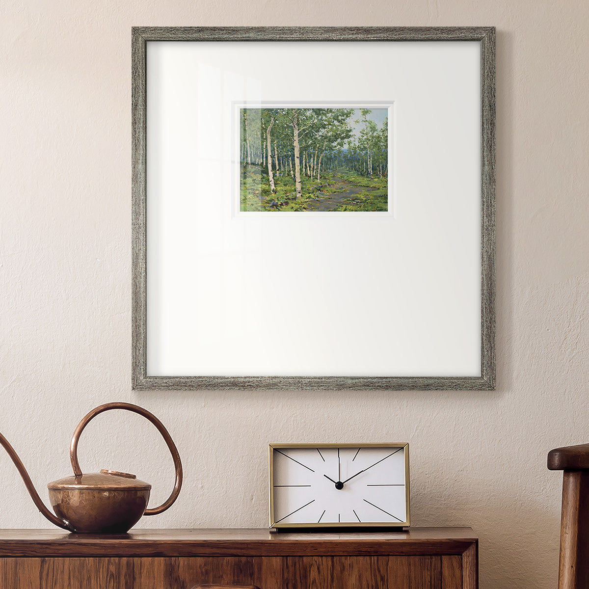 In the Forest- Premium Framed Print Double Matboard