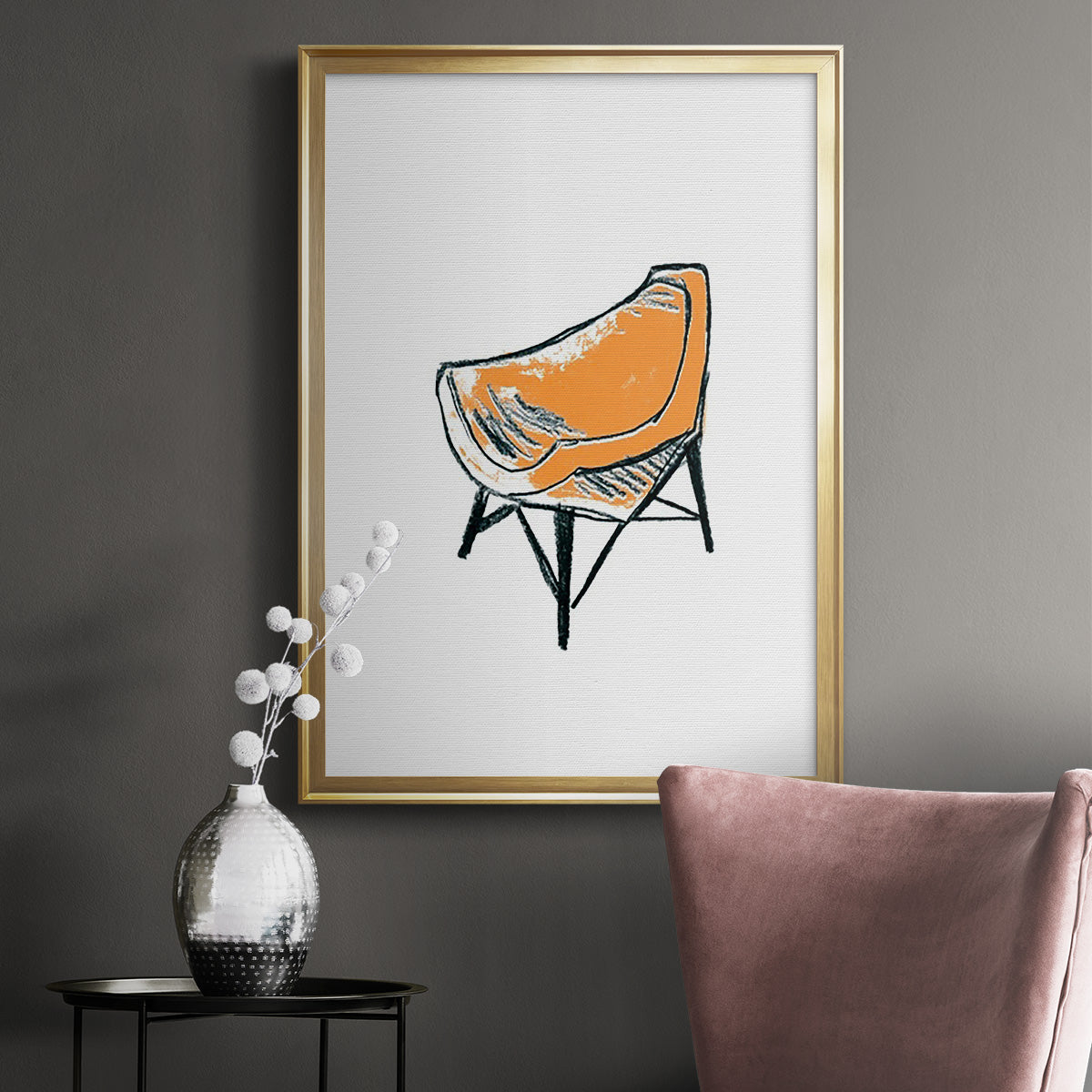 Take a Seat XII - Modern Framed Canvas Print