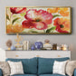Jardin Rouge - Floater Framed Canvas Print