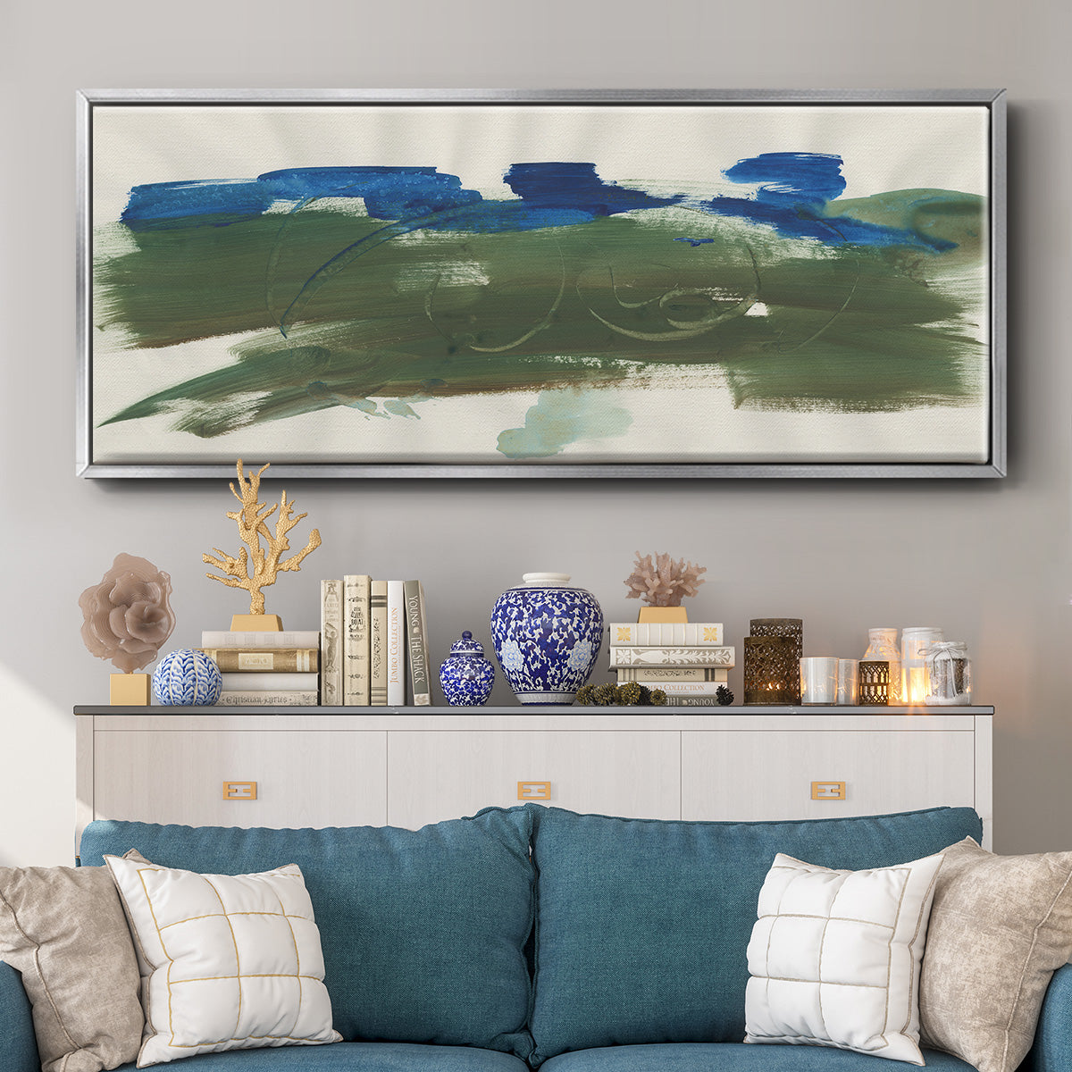 Mirages II - Floater Framed Canvas Print