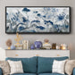 Inky Indigo - Floater Framed Canvas Print