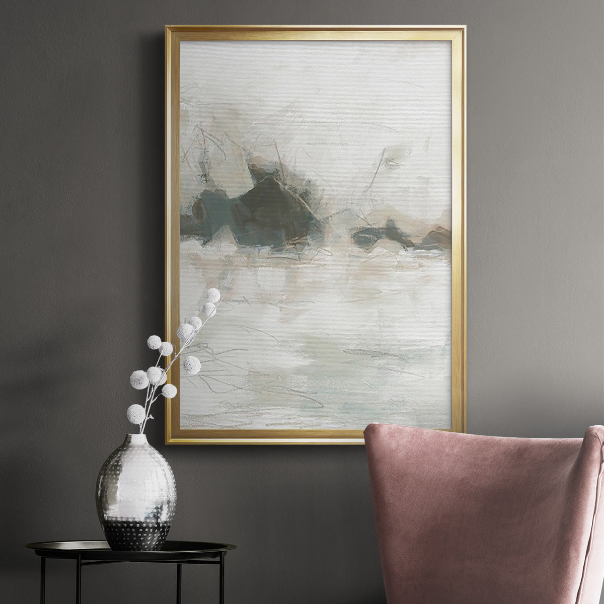 Horizon Break I - Modern Framed Canvas Print