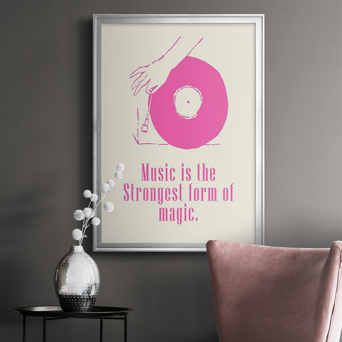 Sweet Melody IV - Modern Framed Canvas Print