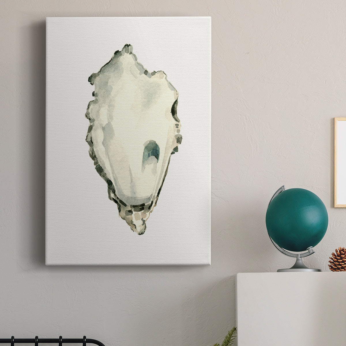 Neutral Oyster Study IV  Premium Gallery Wrapped Canvas - Ready to Hang