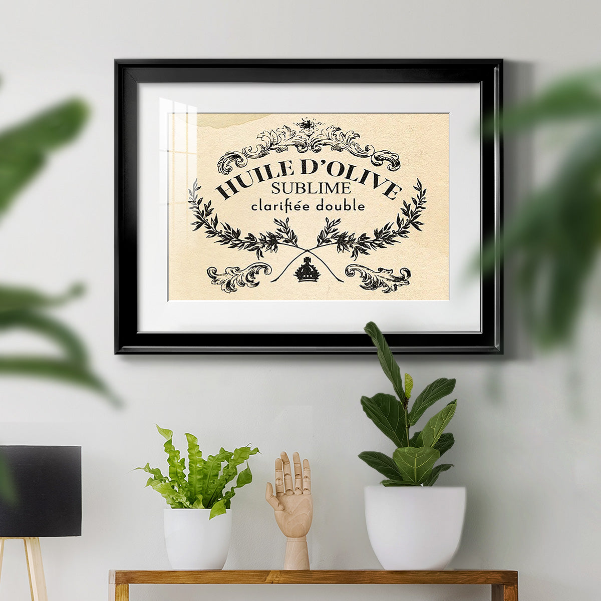 Antique French Label IV - Modern Framed Art Print