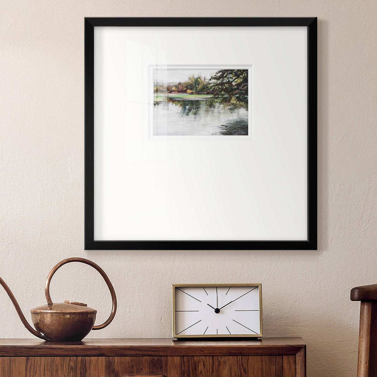 Upon Reflection- Premium Framed Print Double Matboard