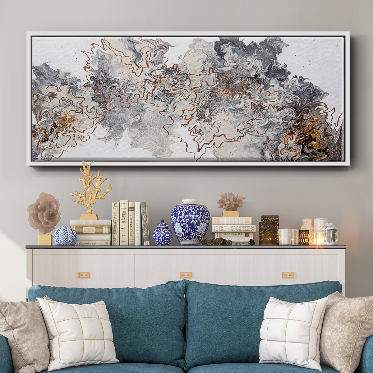 Stay on the Trail - Floater Framed Canvas Print
