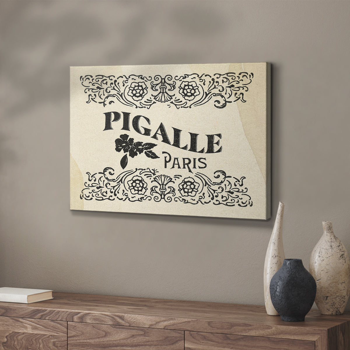 Antique French Label III - Canvas Art Print