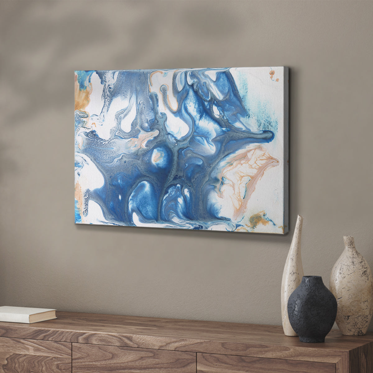 Dancing Blue II - Canvas Art Print