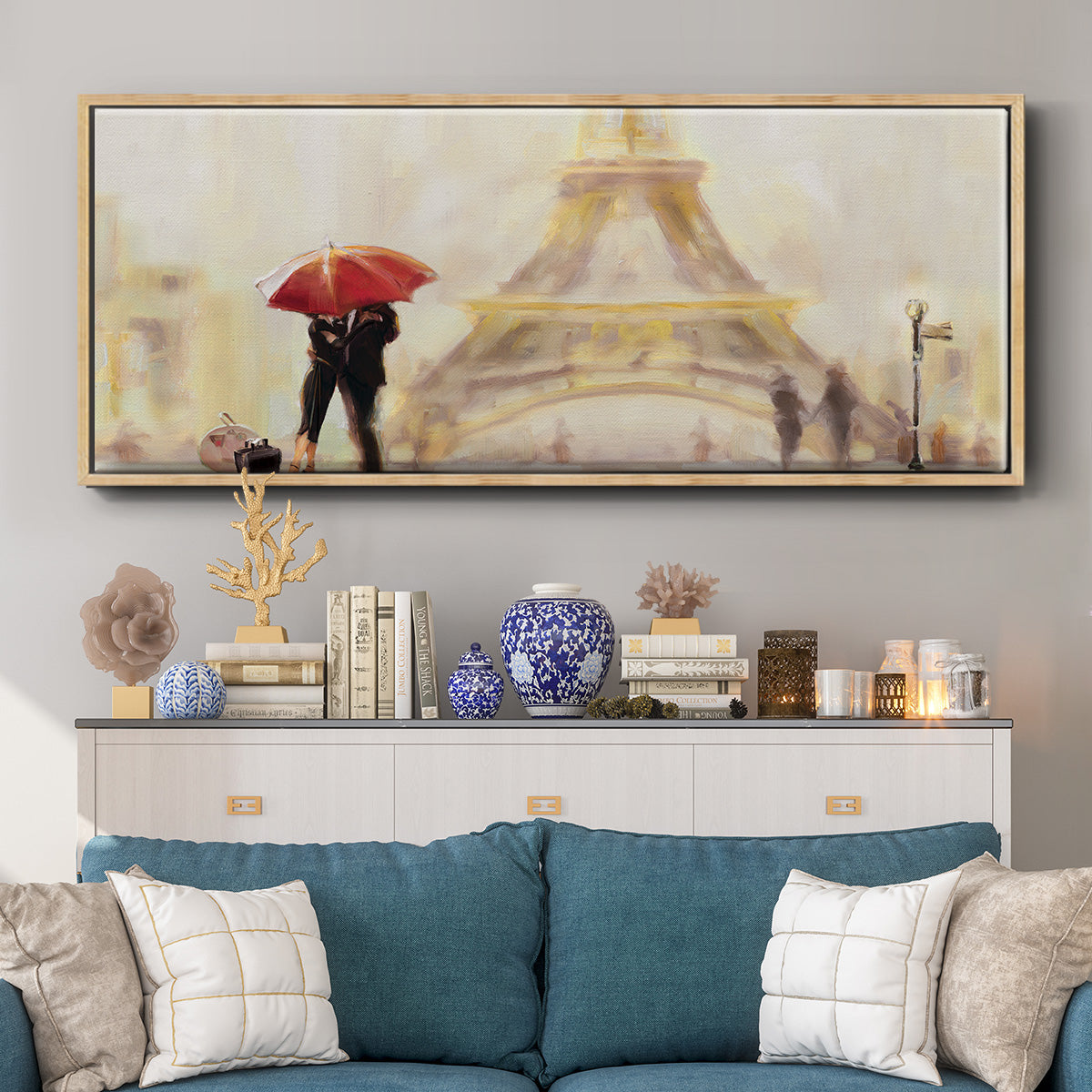 Paris Moment - Floater Framed Canvas Print