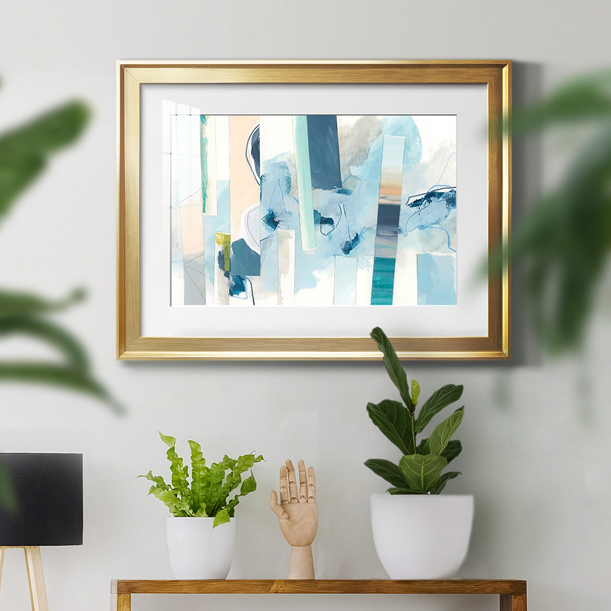 Liquid Strata II - Modern Framed Art Print