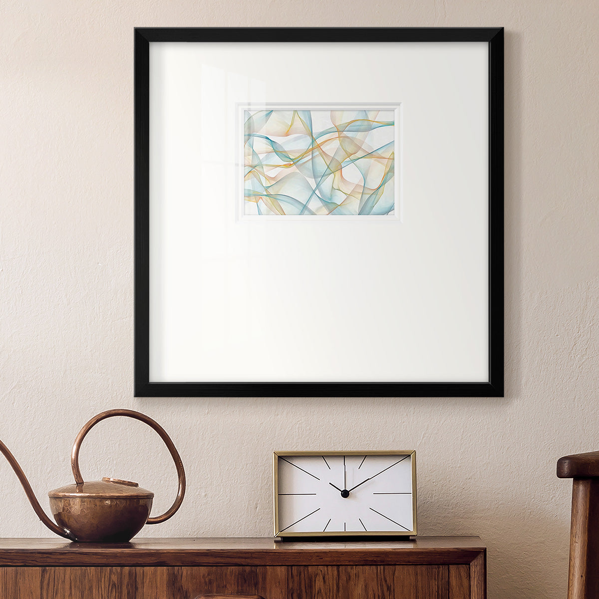 Curves and Waves VI Premium Framed Print Double Matboard