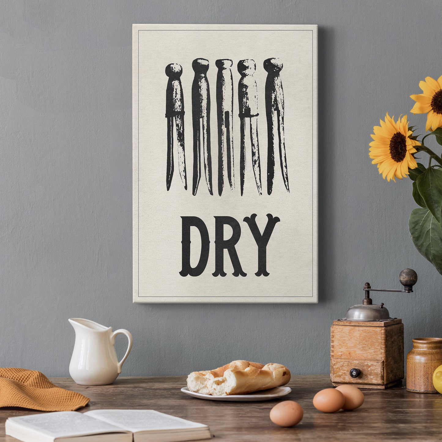 Vintage Laundry II - Canvas Art Print