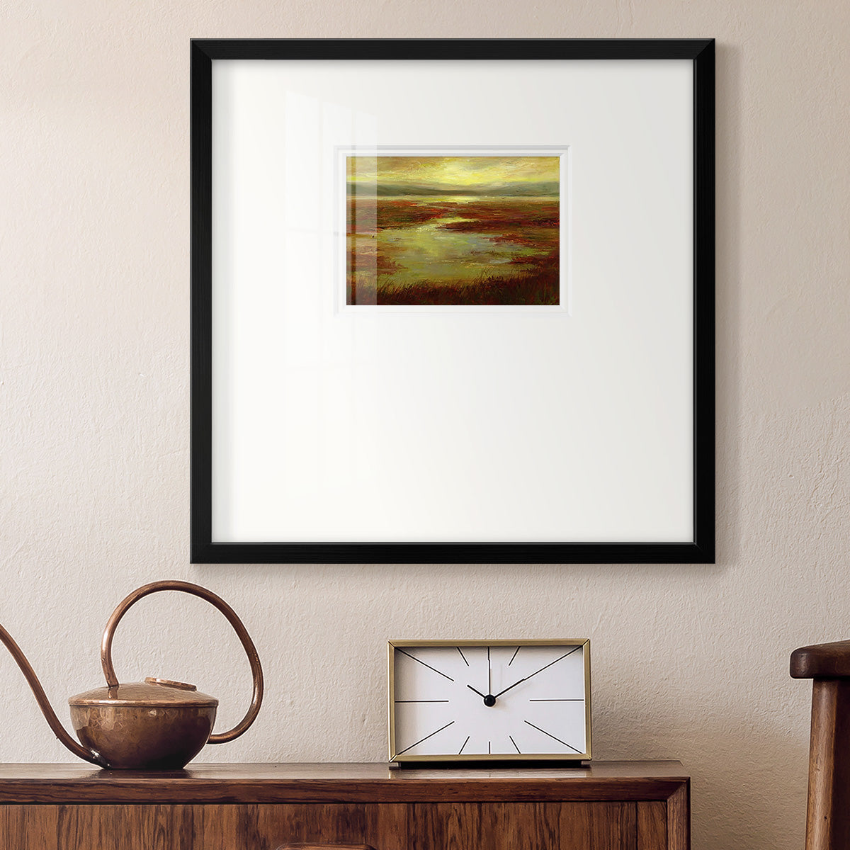 Coastal Views V Premium Framed Print Double Matboard