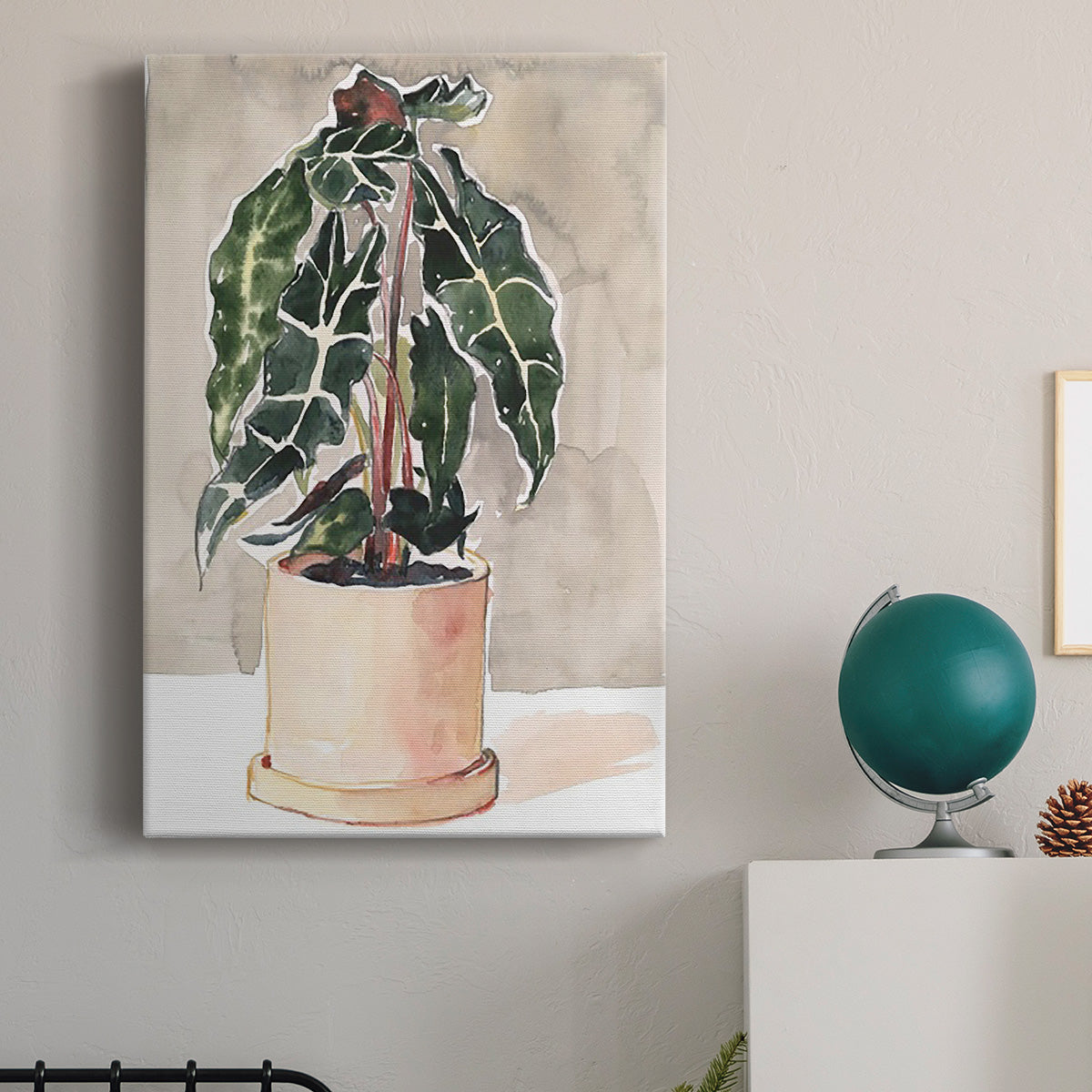 Potted Houseplant I - Canvas Art Print