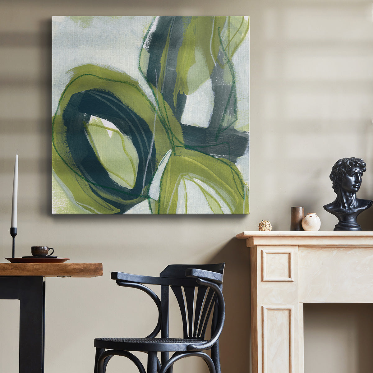 Verdigris Motion I - Canvas Art Print