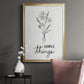 Simple Things Sketch - Modern Framed Canvas Print