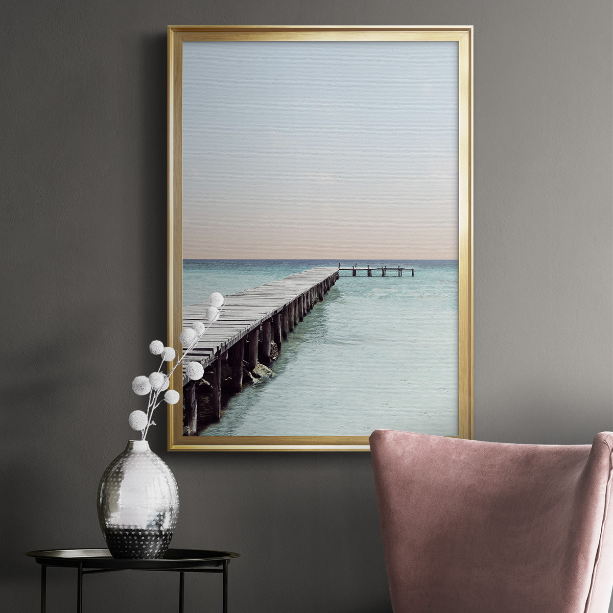 La Playa - Modern Framed Canvas Print