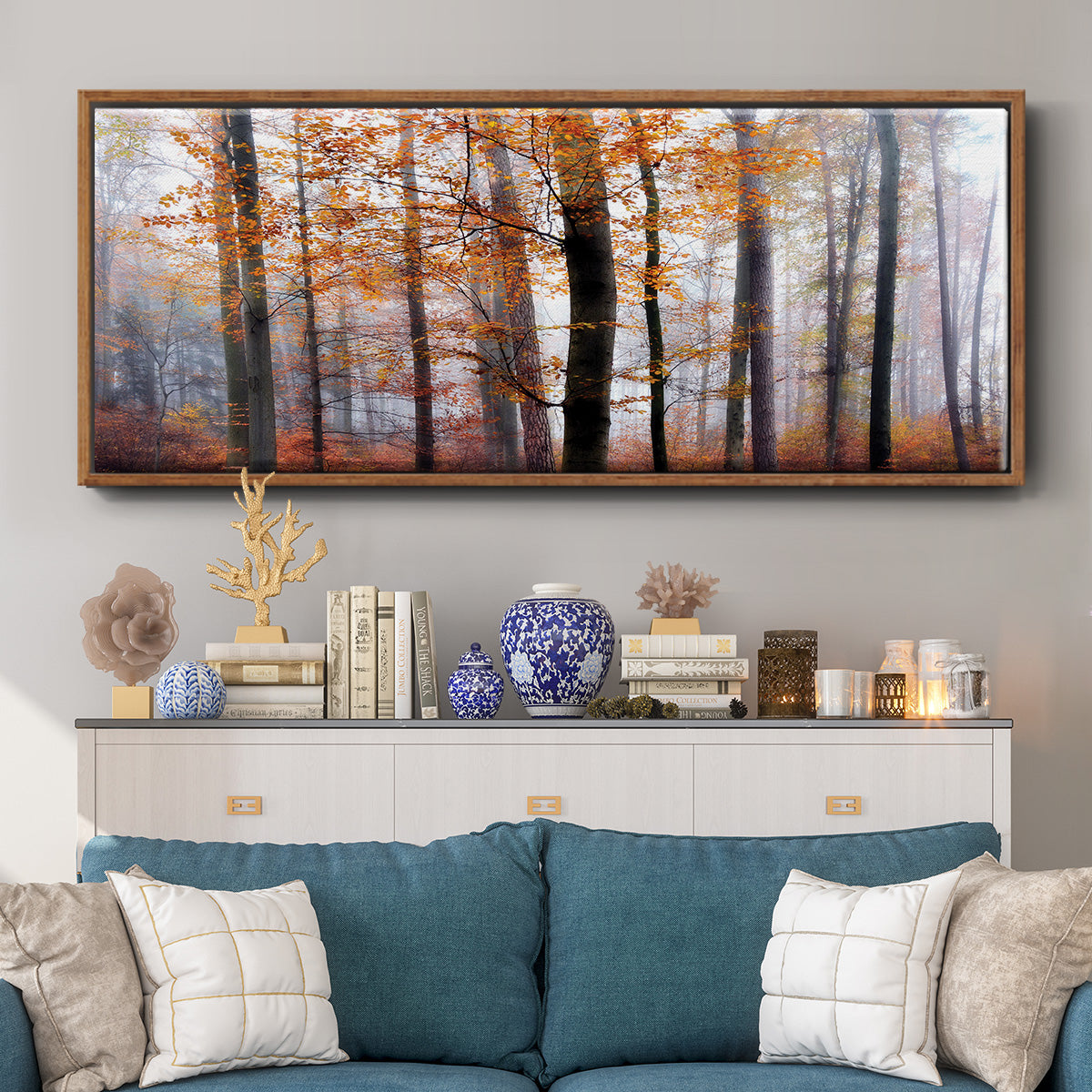 Lost in the Forest - Floater Framed Canvas Print