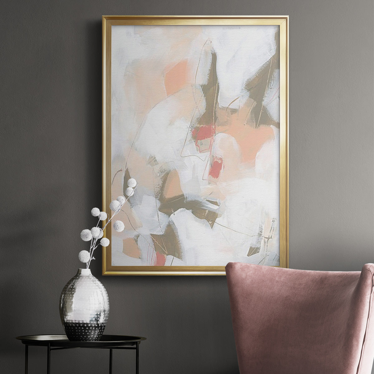 Sand Story I - Modern Framed Canvas Print