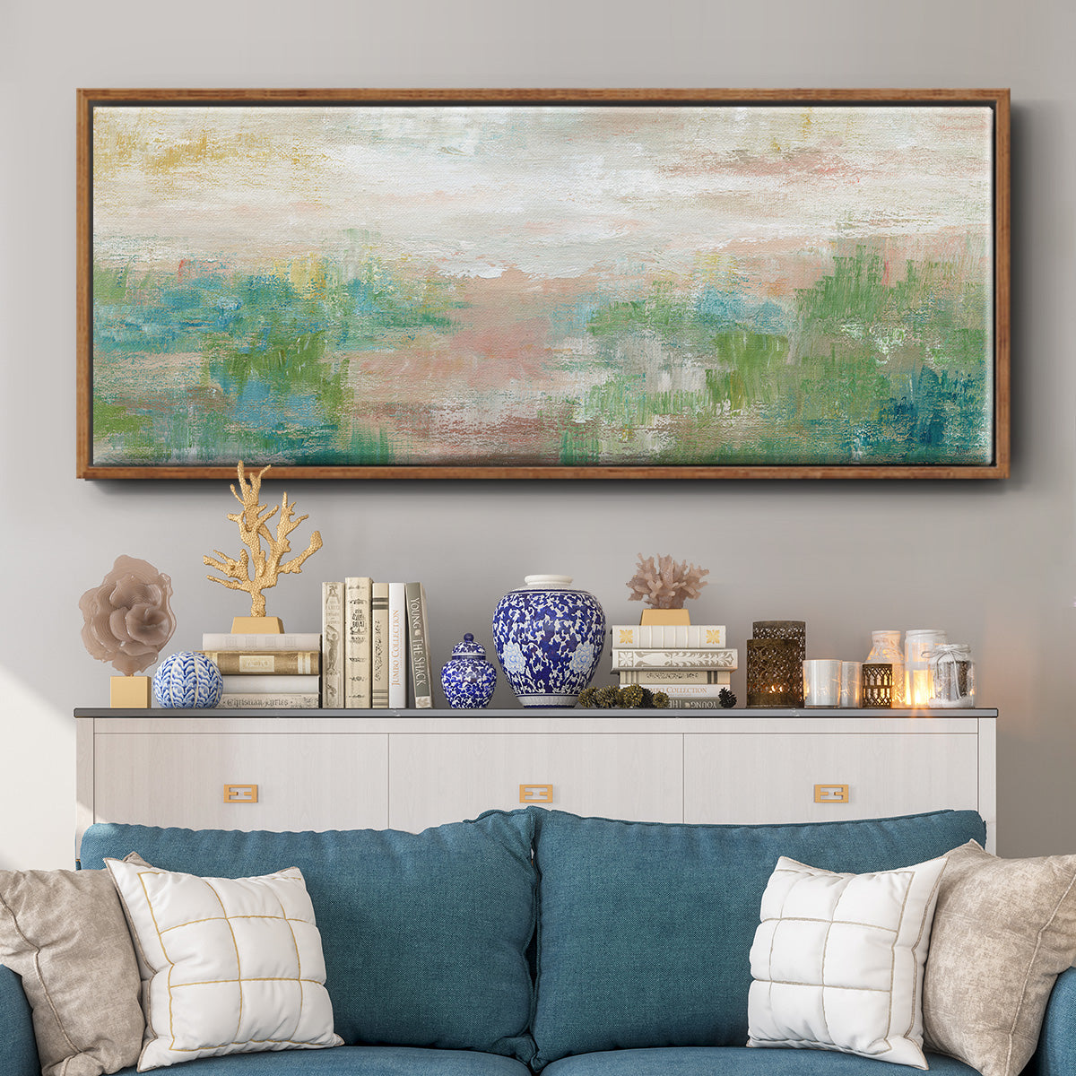 Sea Oats II - Floater Framed Canvas Print