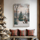 Eve of Soft Linen Evergreen - Canvas Art Print