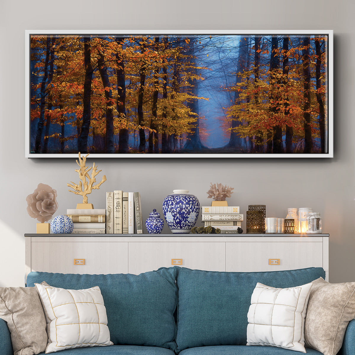 The Path of Midas - Floater Framed Canvas Print