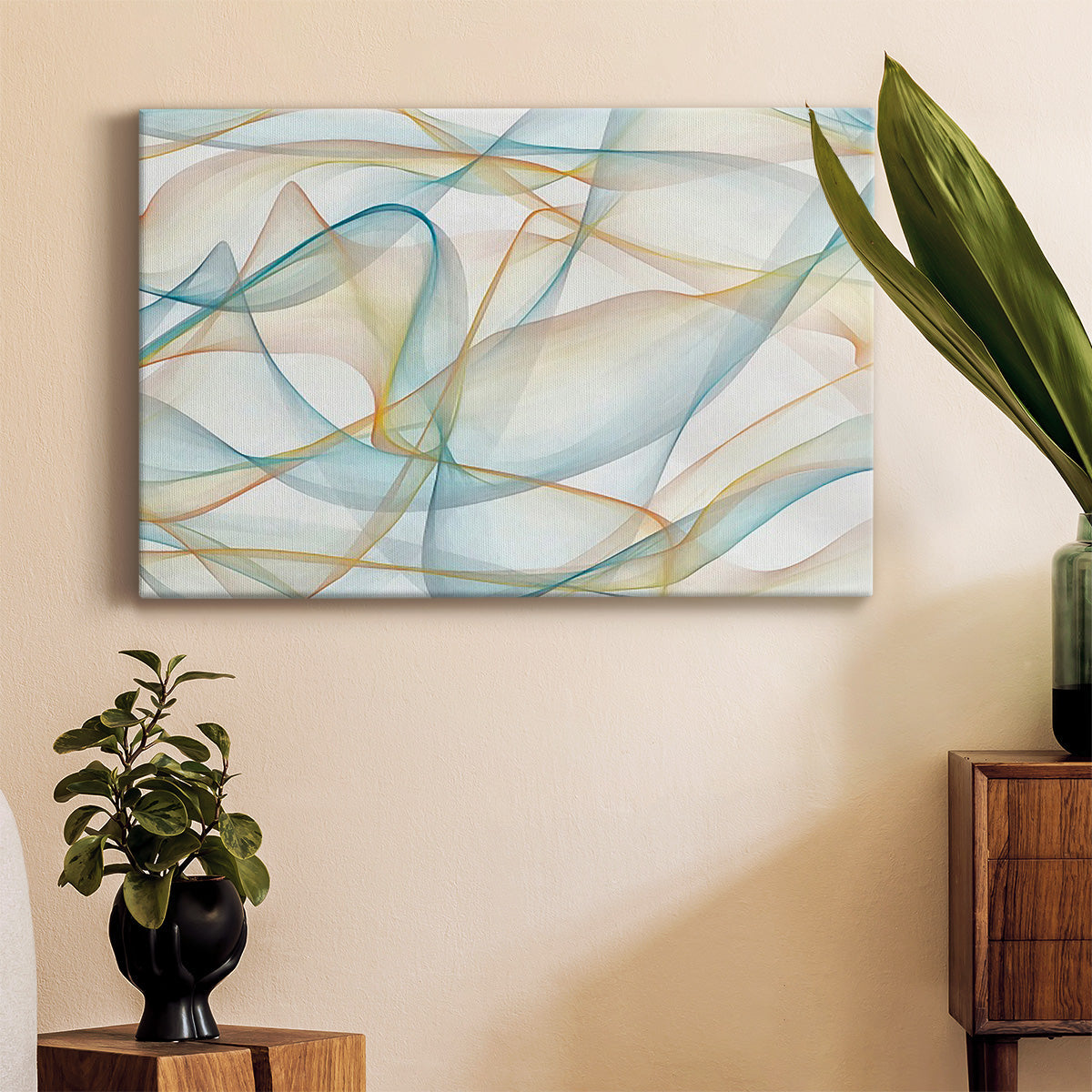 Curves and Waves V - Canvas Art Print