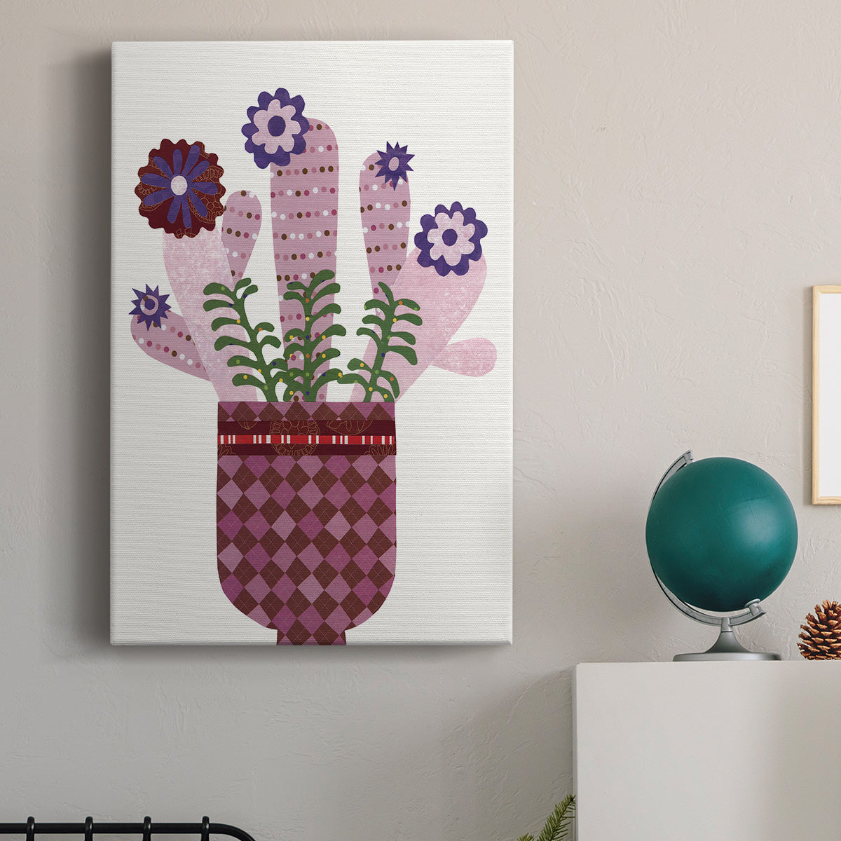 Cheerful Succulent III - Canvas Art Print