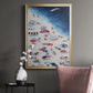 Break out Beach - Modern Framed Canvas Print