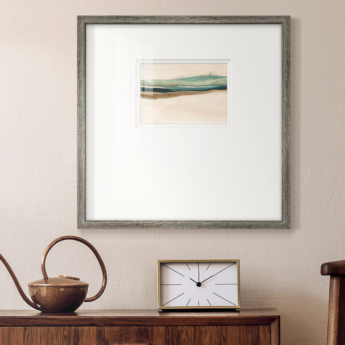 Layered Horizon II - Double Matboard Framed Print