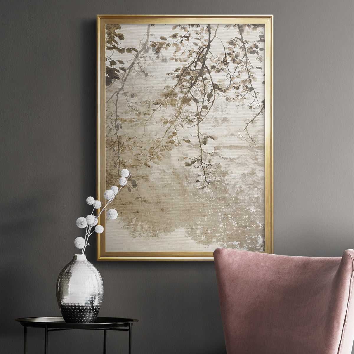 Fresco - Modern Framed Canvas Print