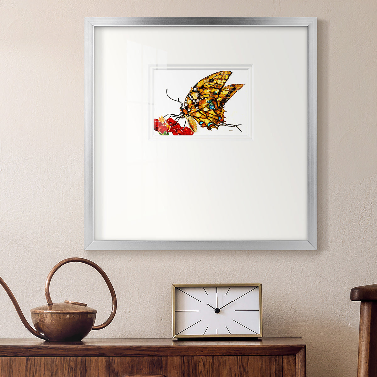 Wings II- Premium Framed Print Double Matboard