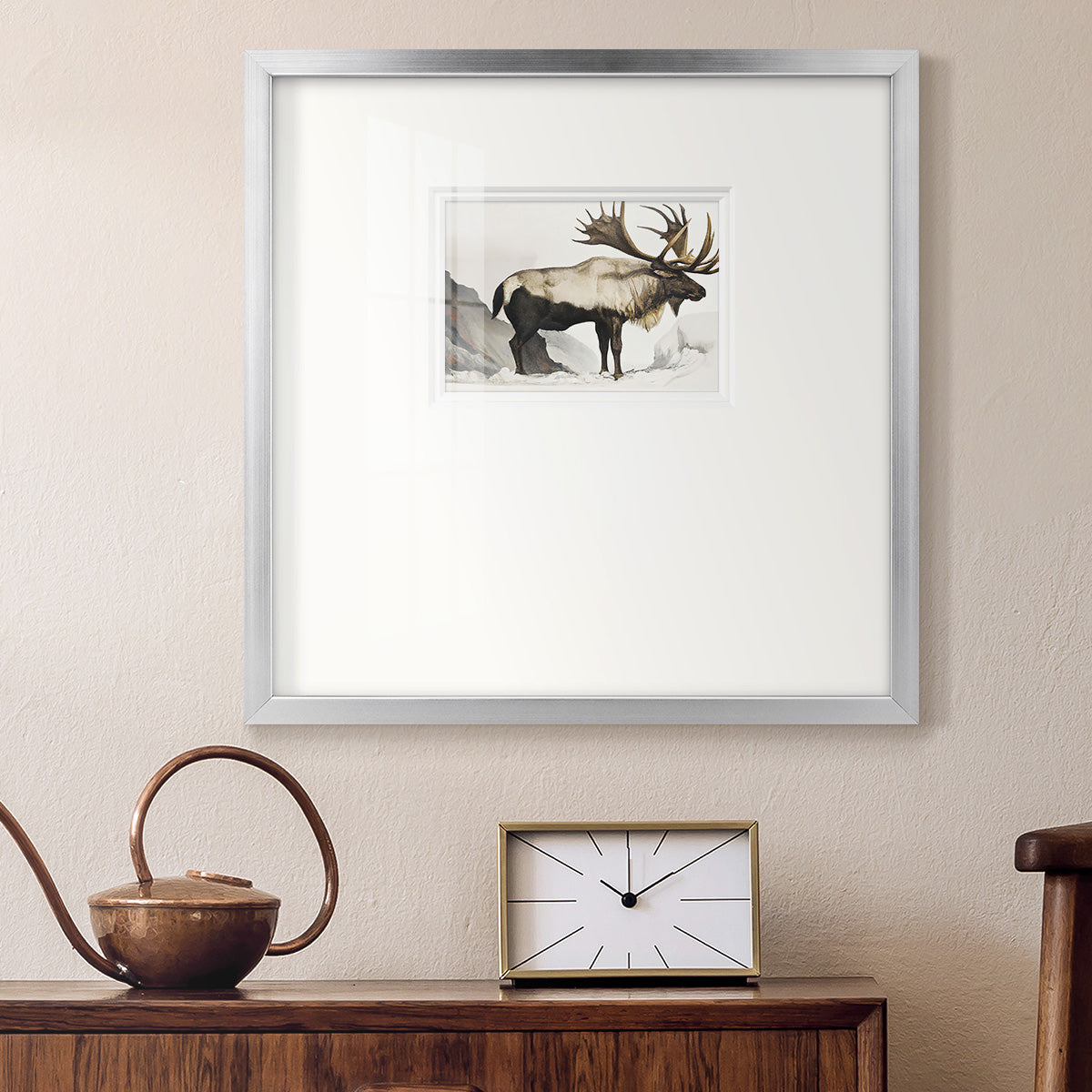 Elk Mounrtain Premium Framed Print Double Matboard