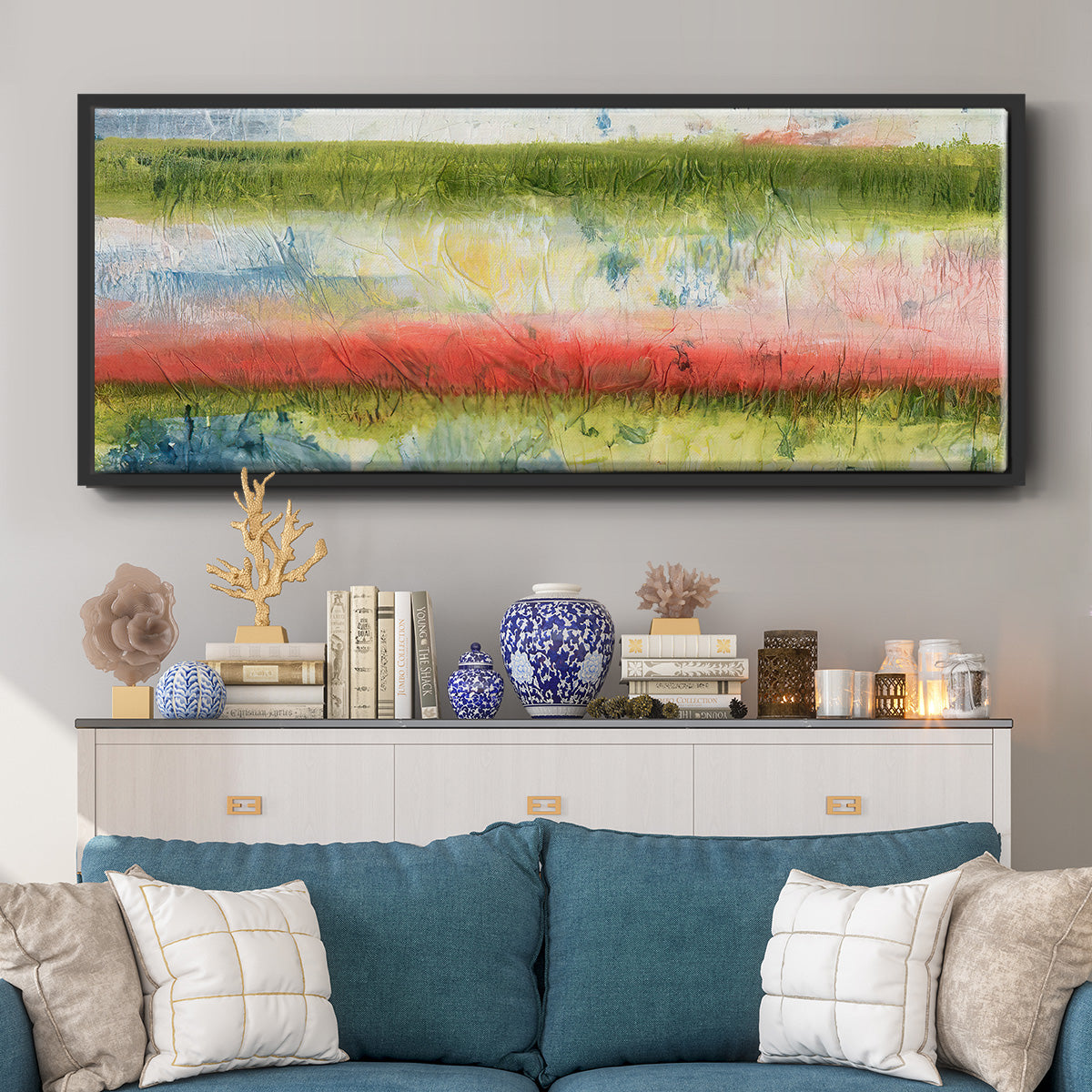 Nature's Flag II - Floater Framed Canvas Print