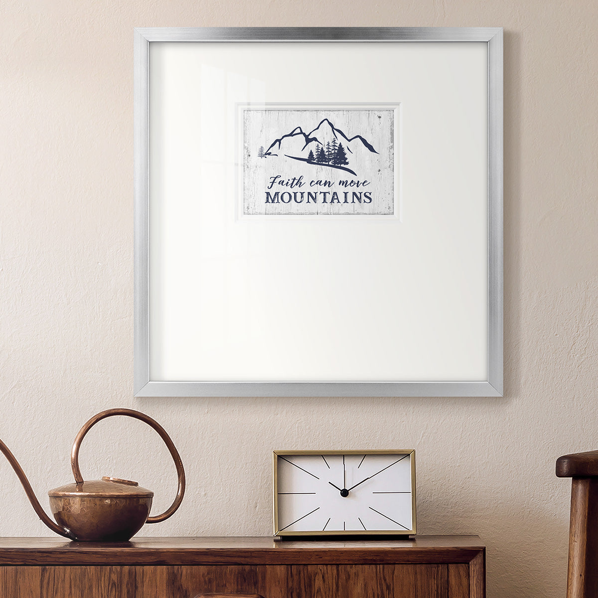 Move Mountains Premium Framed Print Double Matboard