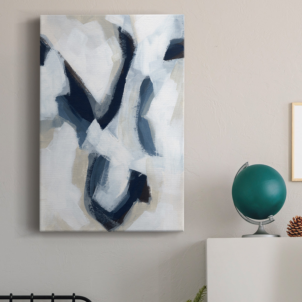 Indigo Imprint I Premium Gallery Wrapped Canvas - Ready to Hang