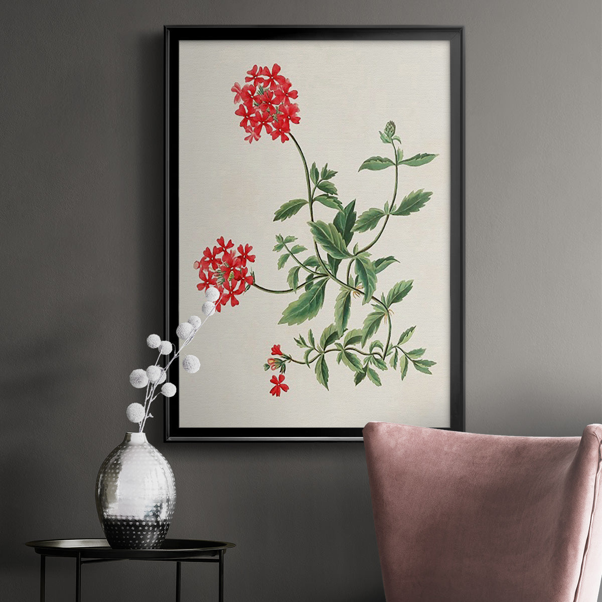 Flowers of the Seasons XI - Modern Framed Canvas Print