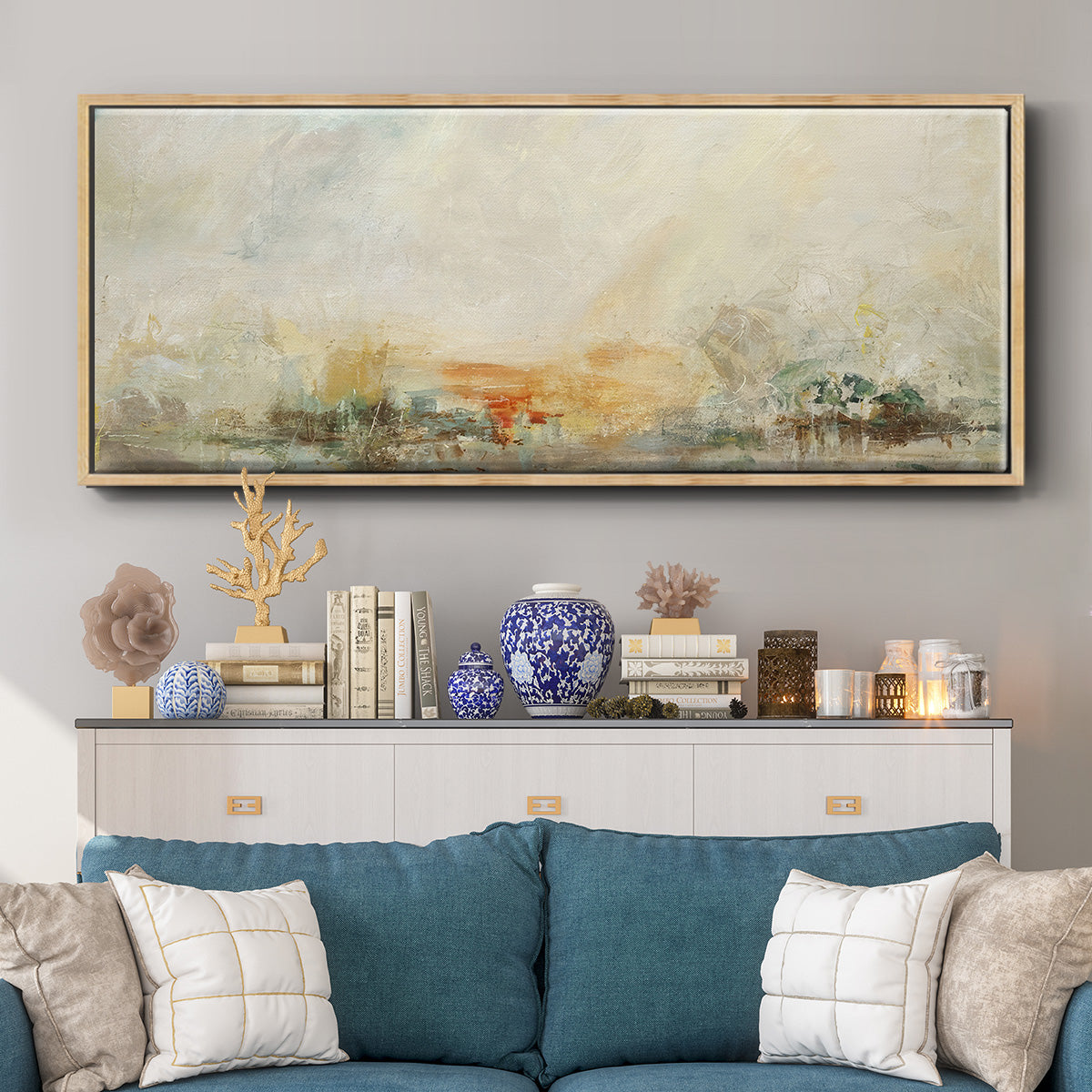Old Masters World - Floater Framed Canvas Print