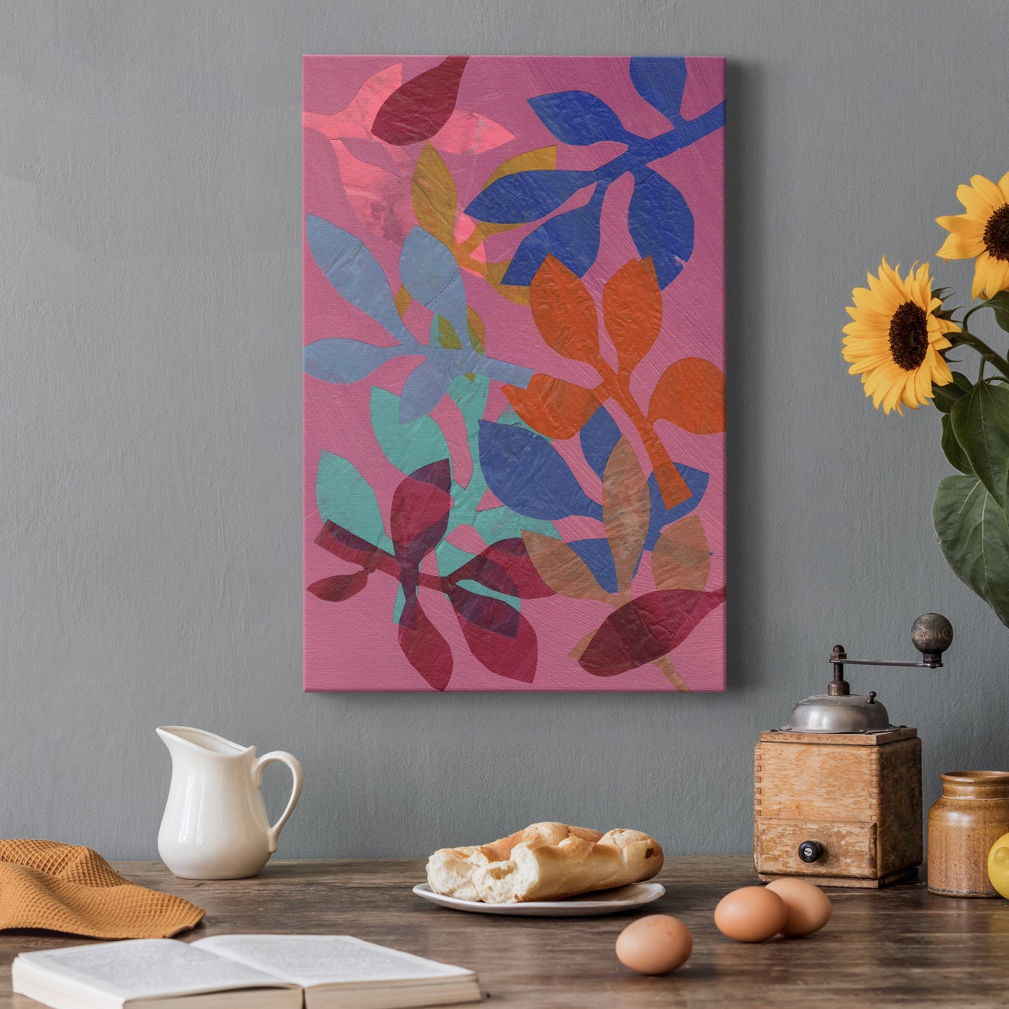 Vivid Stems I Premium Gallery Wrapped Canvas - Ready to Hang