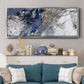 Blue Noise I - Floater Framed Canvas Print
