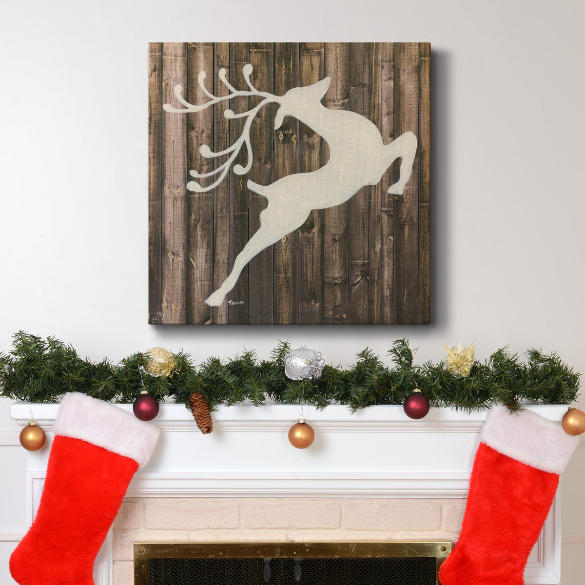 Reindeer-Premium Gallery Wrapped Canvas - Ready to Hang