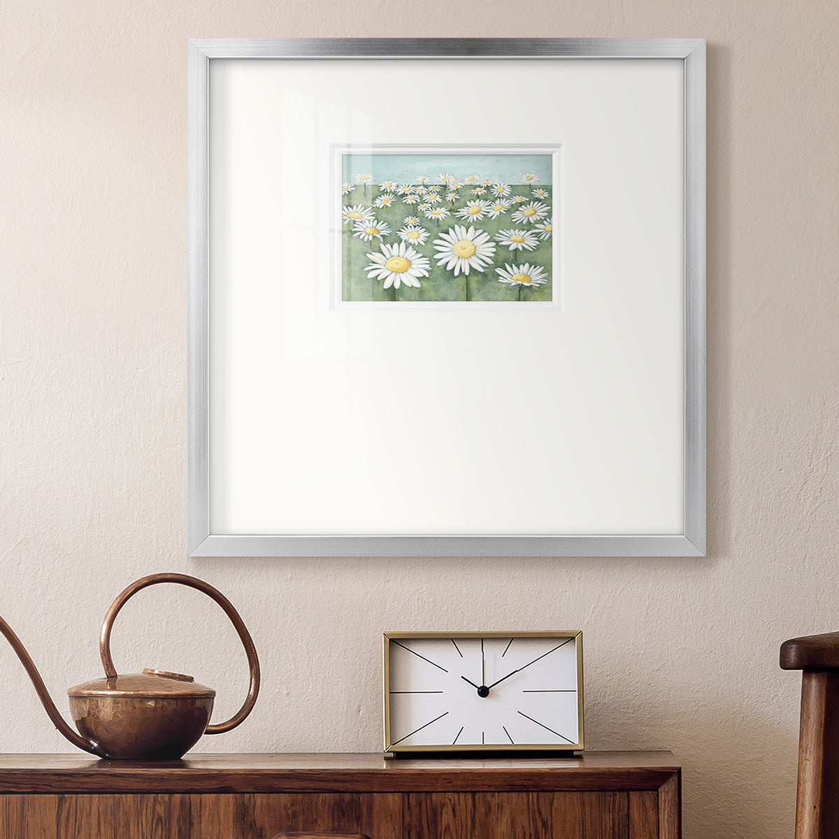 Field of Flowers- Premium Framed Print Double Matboard